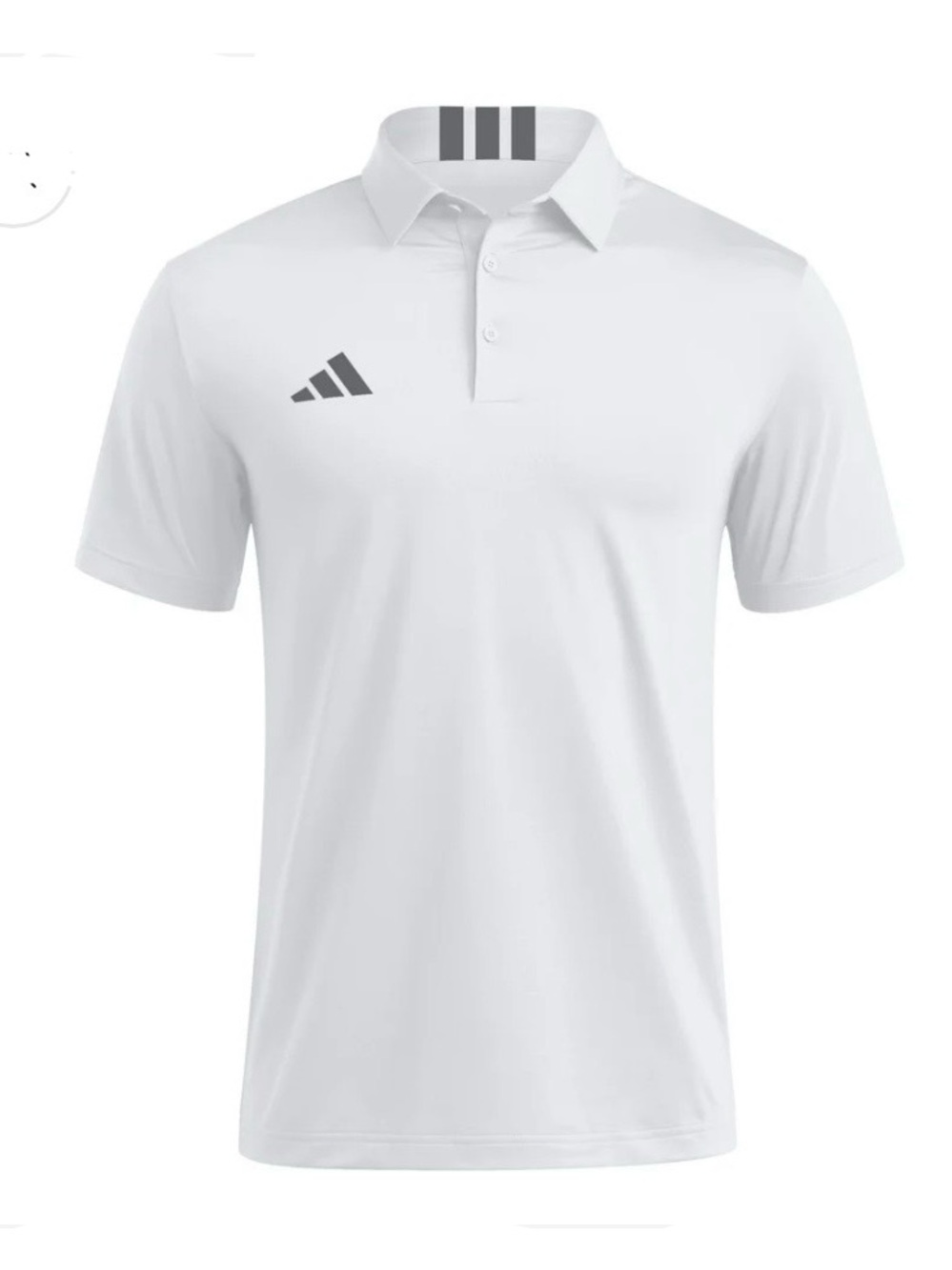 Men’s Adidas 3-Stripes Short Sleeve Golf Polo